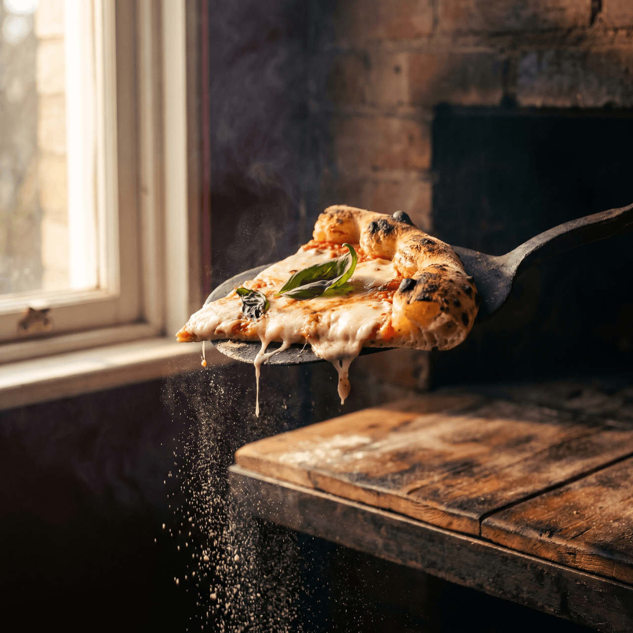 Stonebaked margherita, by the slice